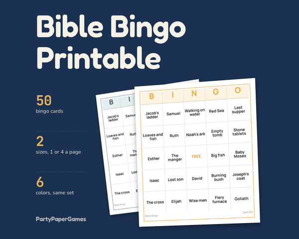 Bible Bingo, the listing cover