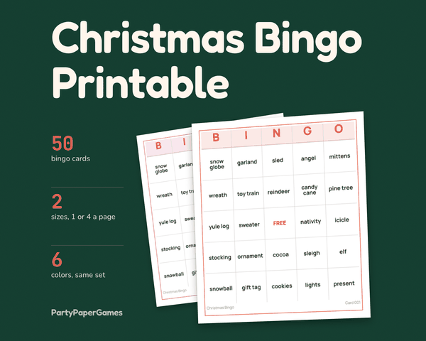 Christmas Bingo, the listing cover