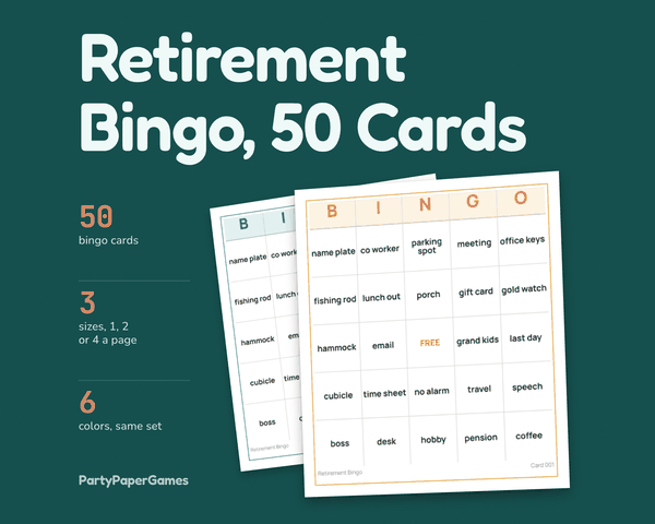 Retirement Bingo, the listing cover