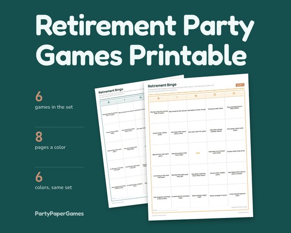 Retirement Party Games, the listing cover
