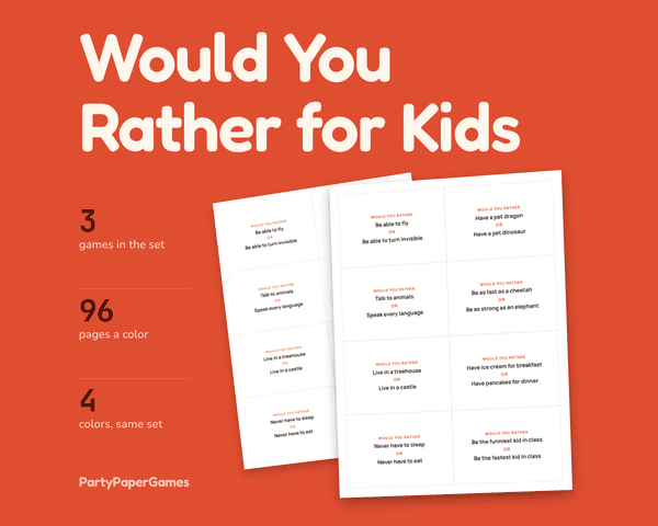 Would You Rather for Kids, the listing cover