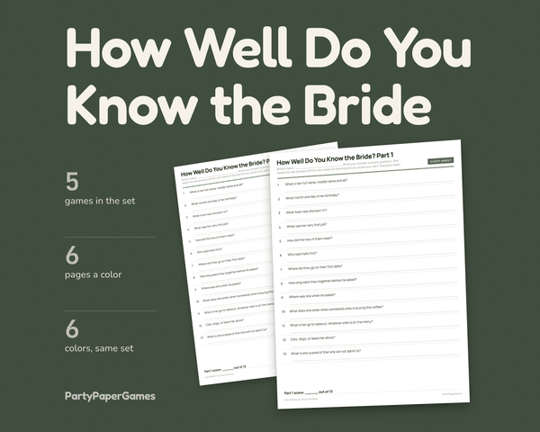 How Well Do You Know the Bride, the listing cover