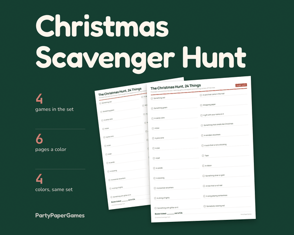 Christmas Scavenger Hunt, the listing cover