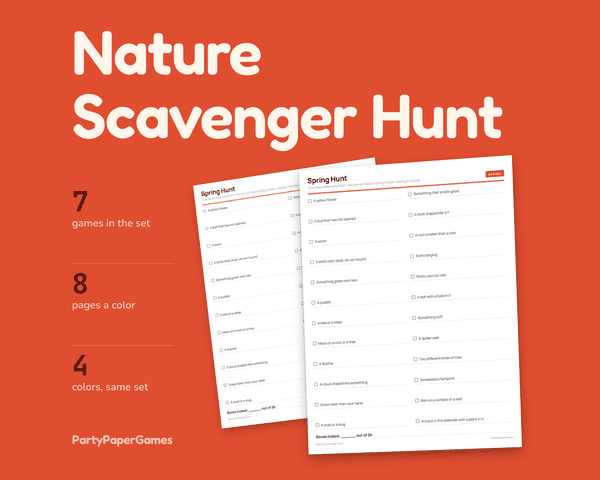 Nature Scavenger Hunt, the listing cover