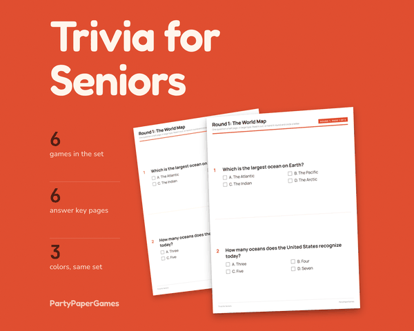 Trivia for Seniors, the listing cover