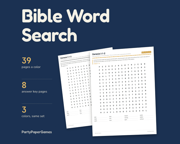 Bible Word Search, the listing cover